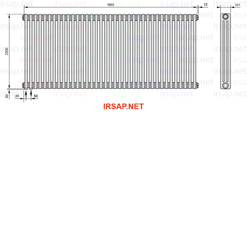 Радиатор IRSAP Tesi 32500/37 T18 CL 01